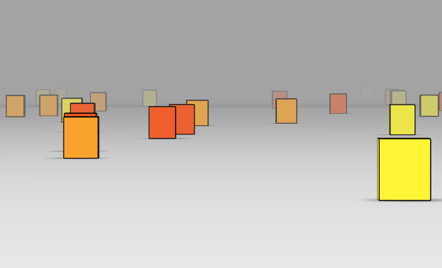 3D方块阵（Cubefield）