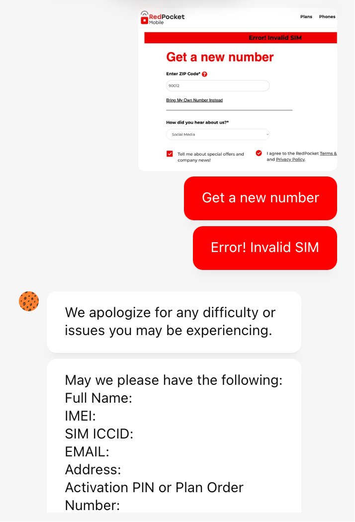 有部分推友找我有偿激活,我也没有时间来搞,有需要的可以加入 Discord 社群互助接龙激活,因为 RedPocket 套餐包含1G 漫游流量,正好可以用起来,Discord 社群链接在我主页介绍里。