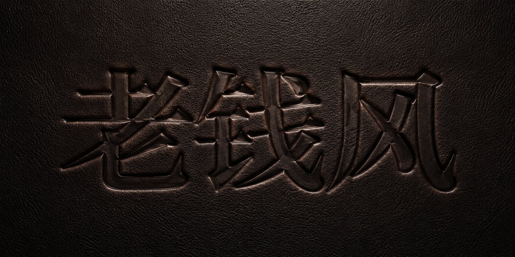 稍作修改可做别的风格凹陷字体